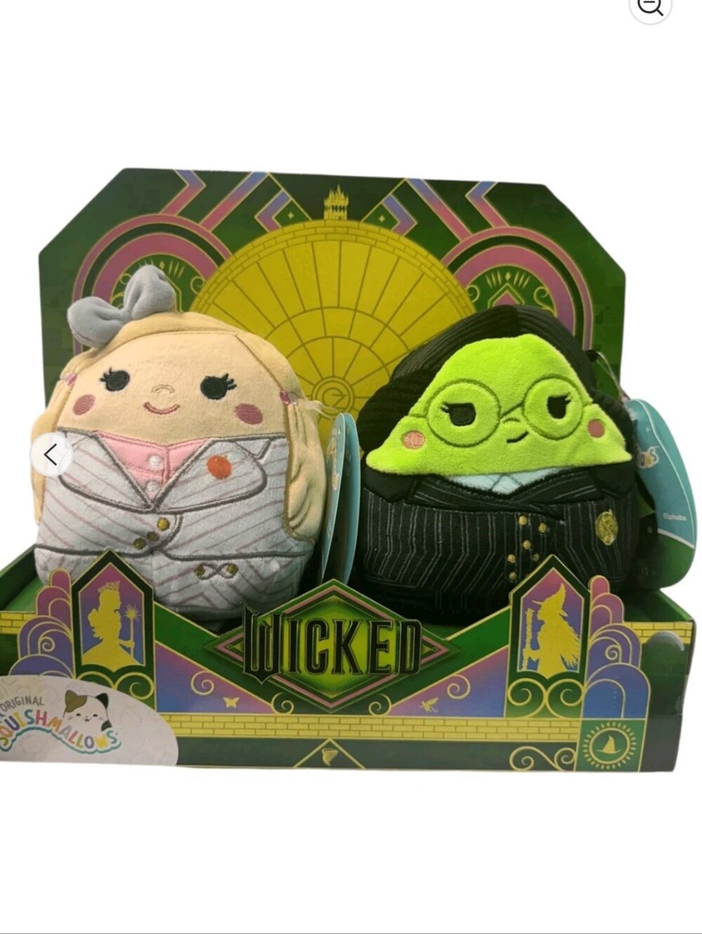 Squishmallows X Wicked Glinda And Elphaba Gift Set